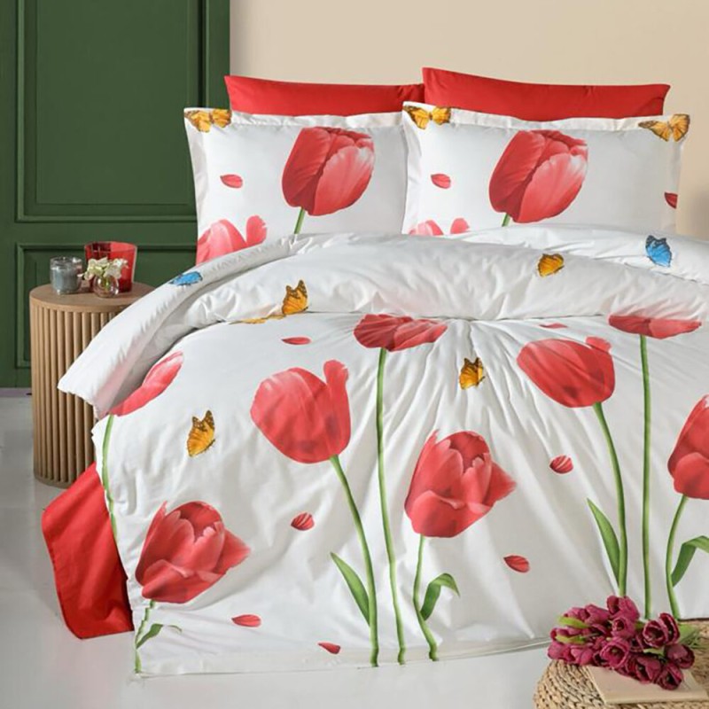 Lenjerie de pat ranforce Clasy king size (RNF_25)